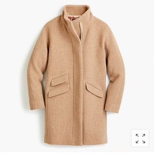 J.Crew Cocoon Coat in Italian stadium-cloth wool